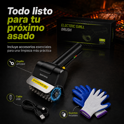 Electric Brush® Cepillo Eléctrico Portátil Recargable Para Parrillas