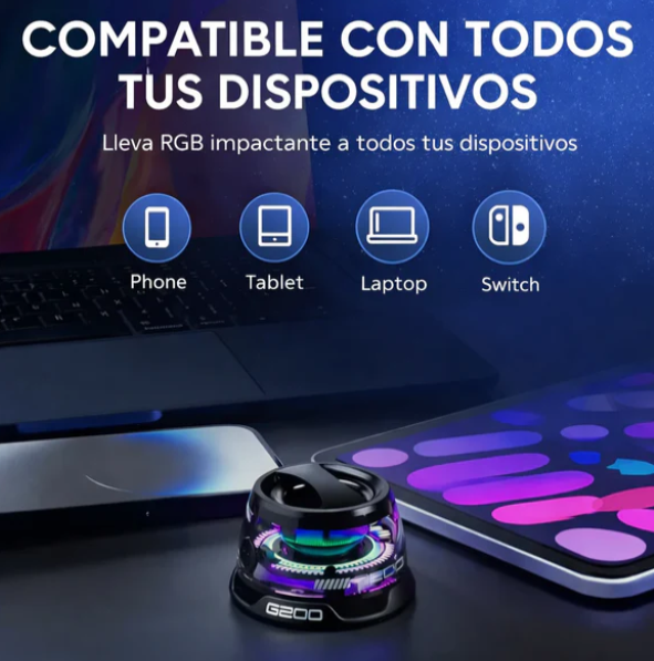 UrbanMagBoom Pro® - Parlante Magnético RGB Bluetooth