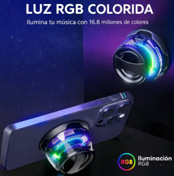 UrbanMagBoom Pro® - Parlante Magnético RGB Bluetooth