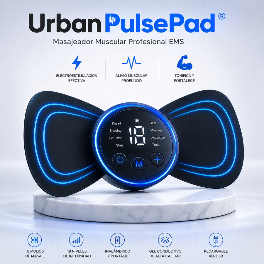 Mini Masajeador Muscular Profesional UrbanPulsePad®
