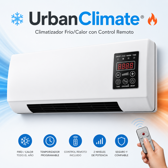 Climatizador Portátil Frio Y Caliente Con Control Remoto