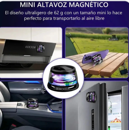 UrbanMagBoom Pro® - Parlante Magnético RGB Bluetooth