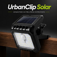 UrbanClip Solar® - Lámpara Solar LED con Sensor de Movimiento