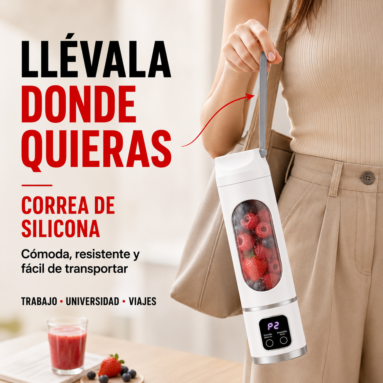 Licuadora Portátil Recargable 450 ML