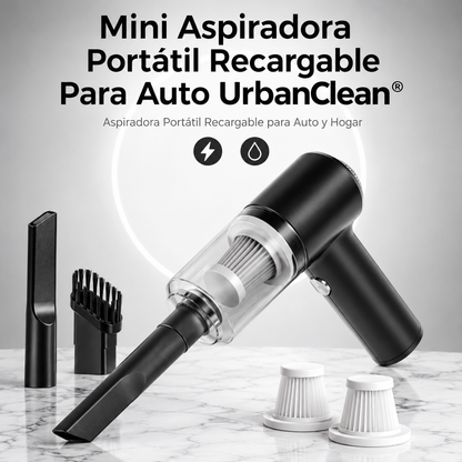 Mini Aspiradora Portátil Recargable Para Auto UrbanClean®
