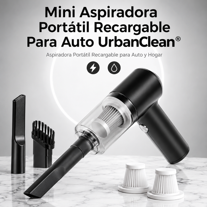 Mini Aspiradora Portátil Recargable Para Auto UrbanClean®