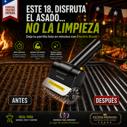Electric Brush® Cepillo Eléctrico Portátil Recargable Para Parrillas